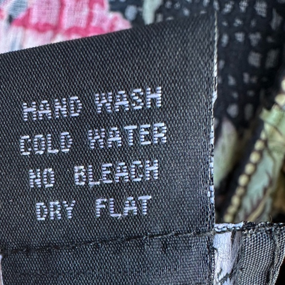 Citron Santa Monica Silk and Velvet Sheer Butterfly Floral Kimono Blouse 2X - Picture 10 of 13